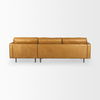 D'Arcy 111'L x 70'D x 33'H Tan Leather Right Chaise Sectional thumbnail 5
