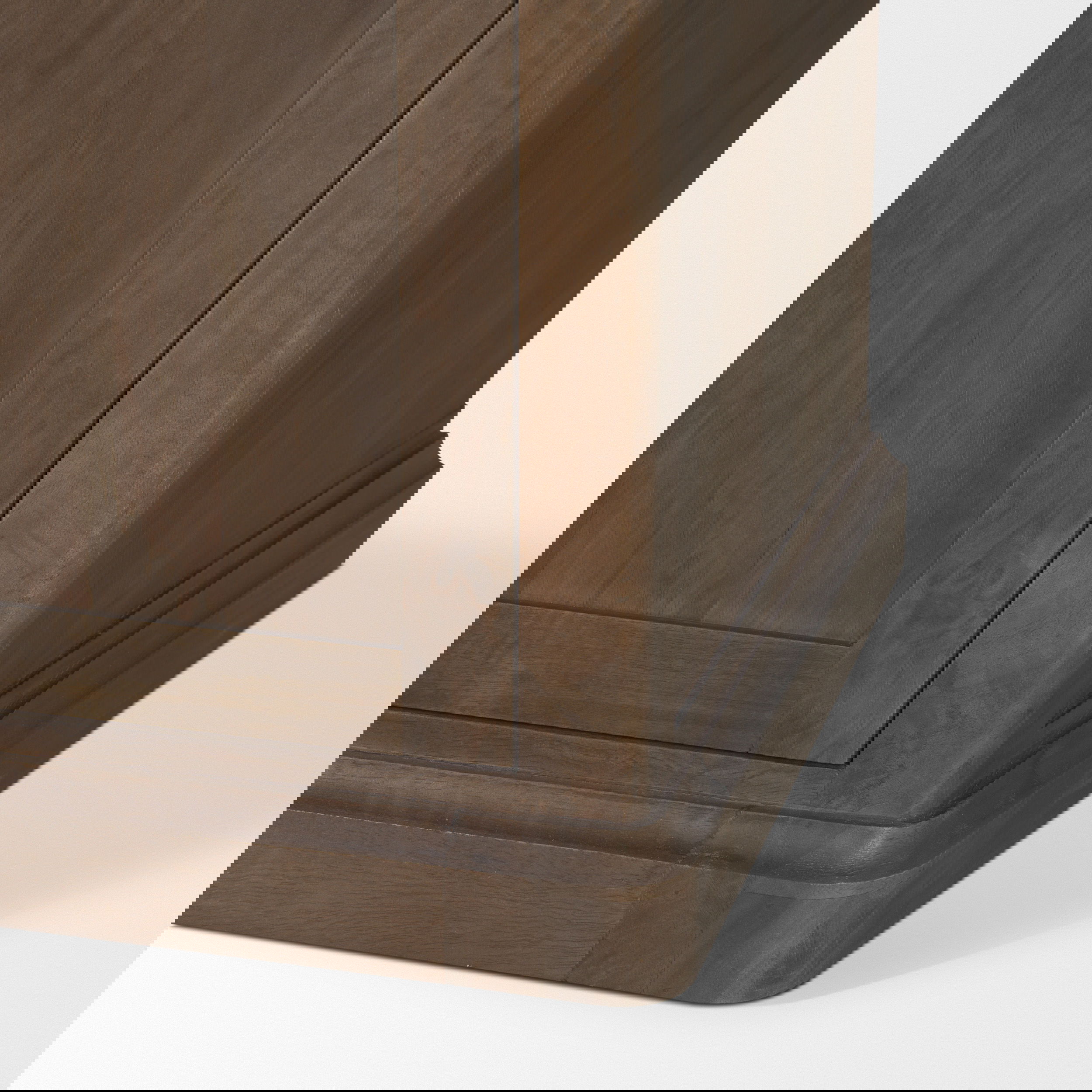 Baron Dark Brown Solid Wood with Antiqued Aged Brass Knobs 3-Drawer 6-Door Sideboard, Sideboards & Buffet by Mercana, 81.75" length x 19" width x 36" height View 13