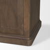Baron Dark Brown Solid Wood with Antiqued Aged Brass Knobs 3-Drawer 6-Door Sideboard, Sideboards & Buffet by Mercana, 81.75" length x 19" width x 36" height thumbnail 13