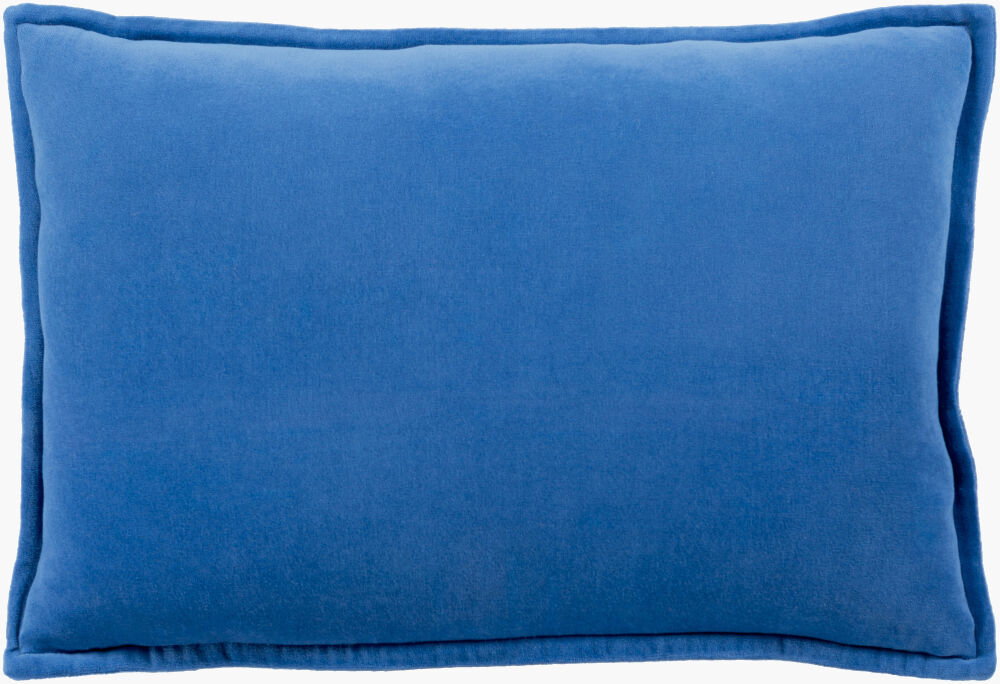 Cotton Velvet Lumbar Pillow, Decorative Pillow by Surya, 13" length x 19" width