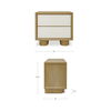 Marcelle Nightstand White, by Moe's Home, 24" width x 21.63" height x 15" depth thumbnail 8