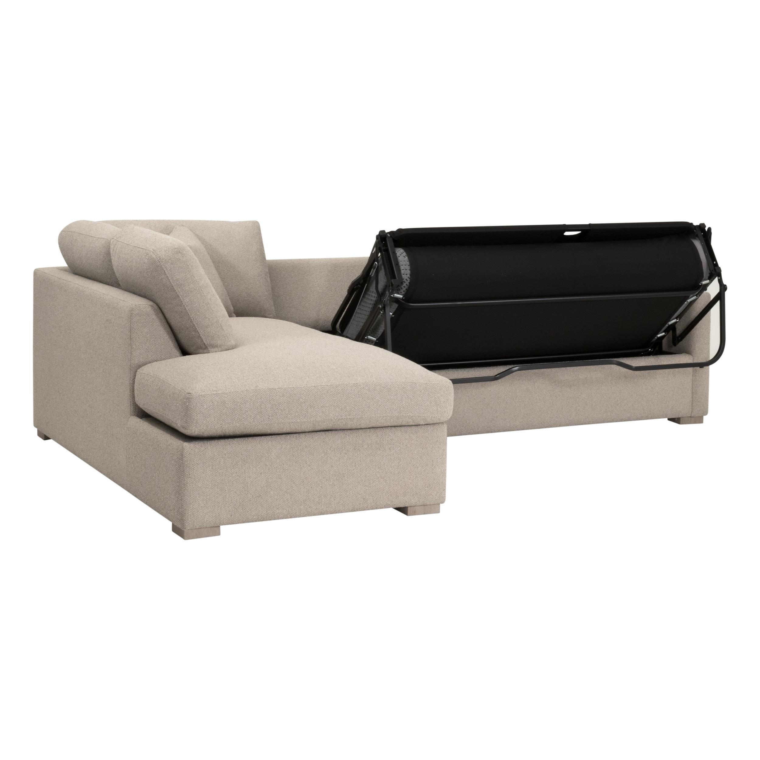 Clara 112'  Slim Arm Sleeper Queen LF Sectional, Seating by Essentials for Living, 112" width x 37.5" height x 81" depth View 11