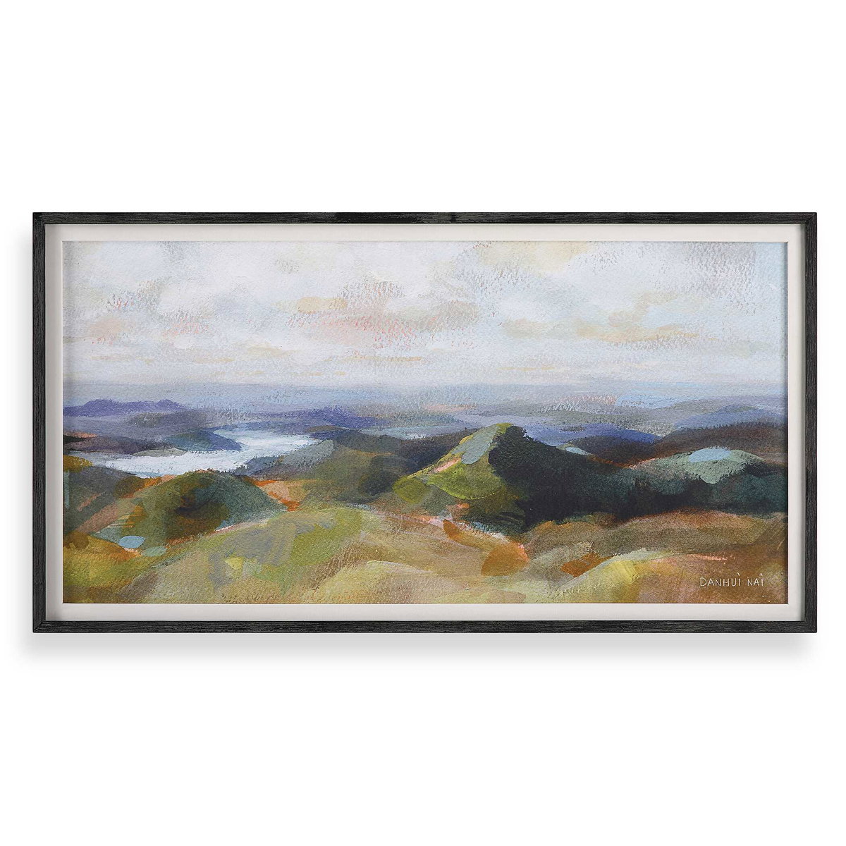 Above The Lakes Framed Landscape Print, by Uttermost, 4'3.25" width x 2'3.25" height x 2" depth View 1