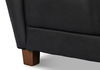 Lombard Wing Chair,Santoni Black Leather thumbnail 19