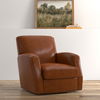 Taft Leather Swivel Chair, Havana Brown thumbnail 12