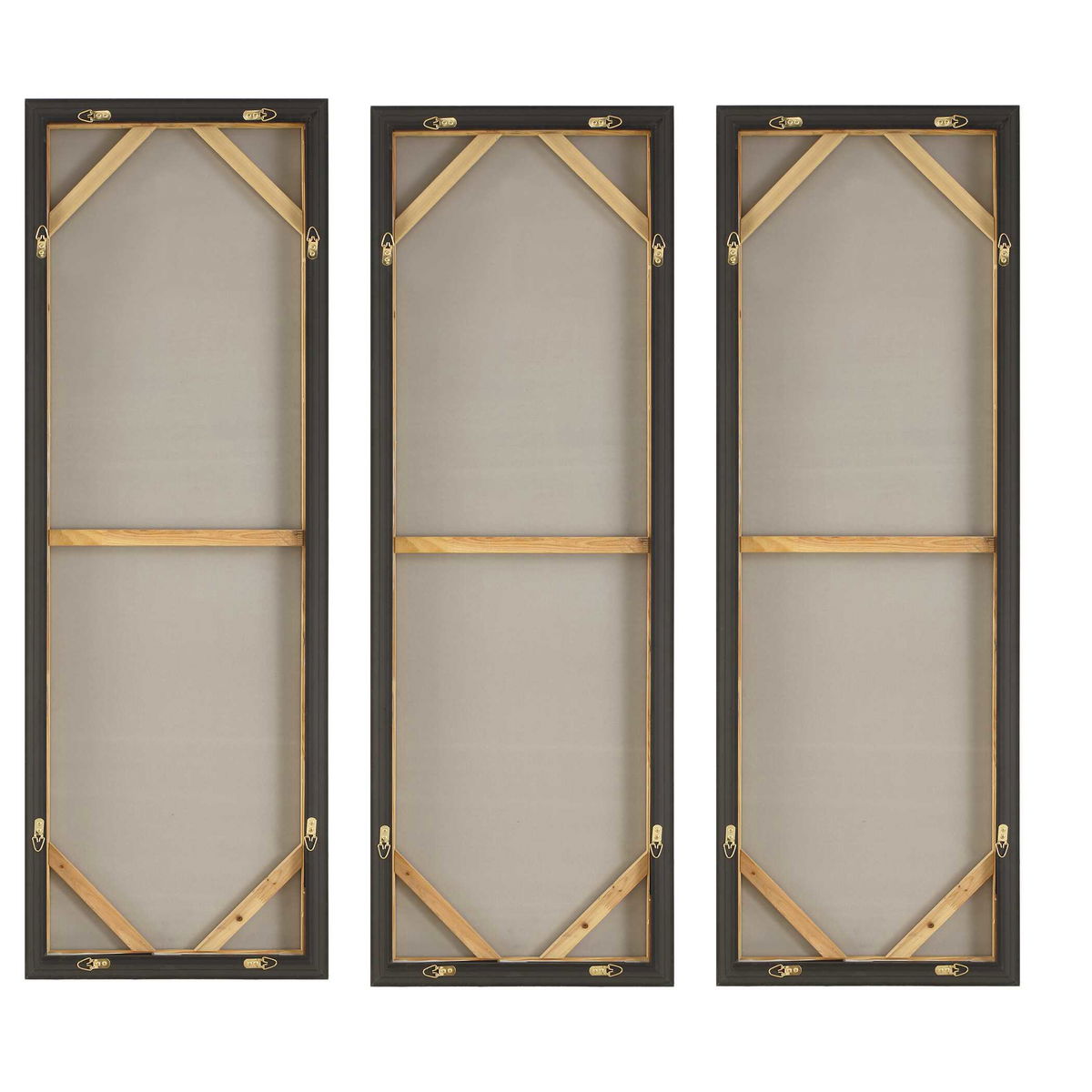 Smoke Break Hand Painted Modern Art Set/3, by Uttermost, 21" width x 61" height x 2" depth View 7