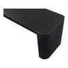 Post Small Dining Bench Black, Benche by Moe's Home, 62" width x 17" height x 16" depth thumbnail 5