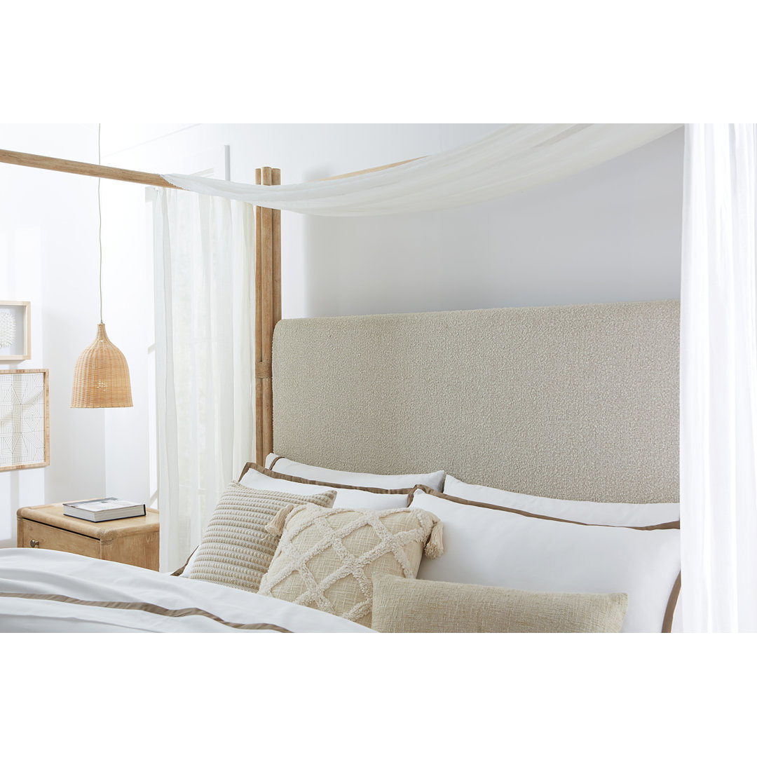 Retreat Upholstered Canopy Bed, by Hooker Furniture, 81.5" width x 90" height x 92" depth View 3