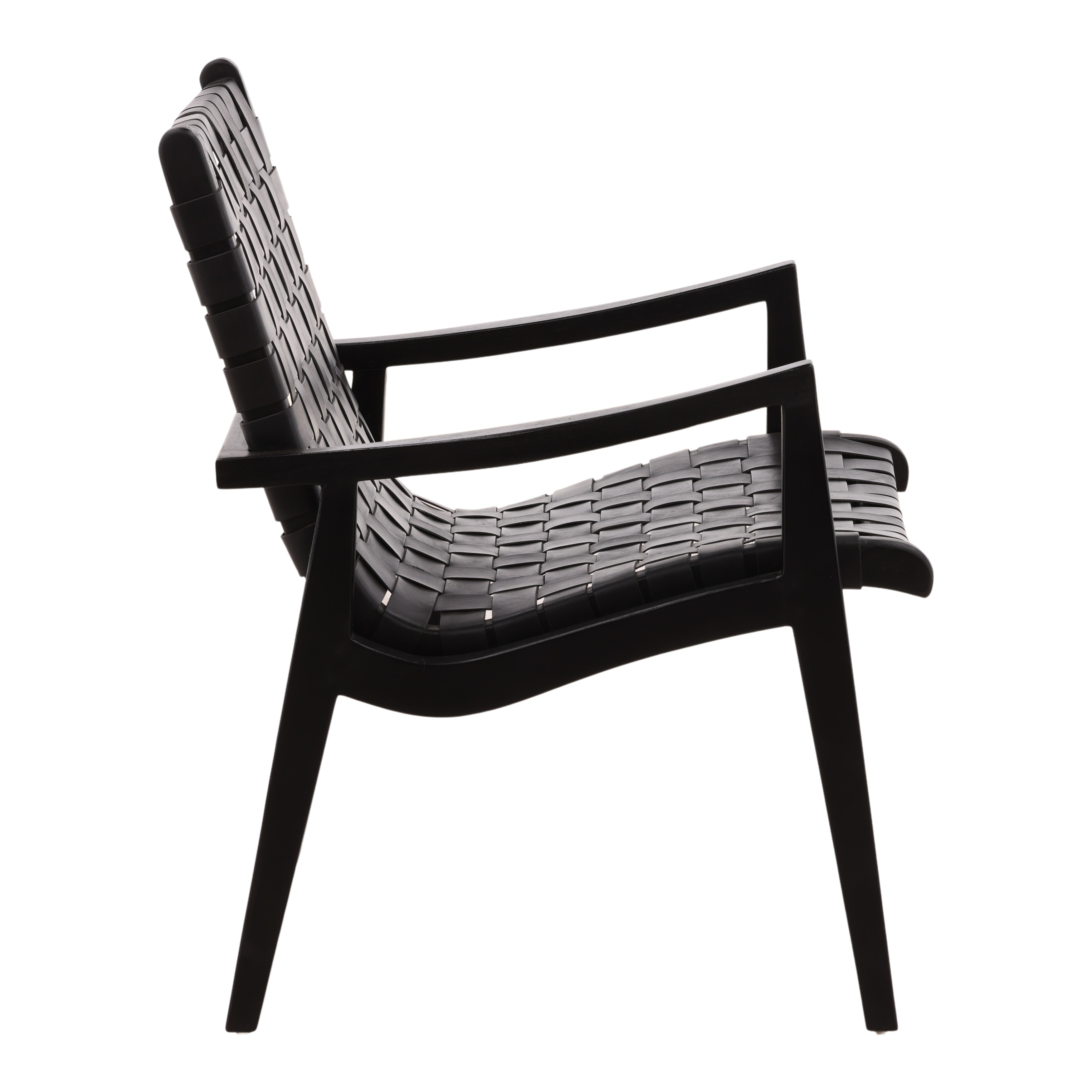 Luisa Occasional Chair Black, Accent Chair by Dovetail, 26.26" width x 33.5" height x 27.4" depth View 3
