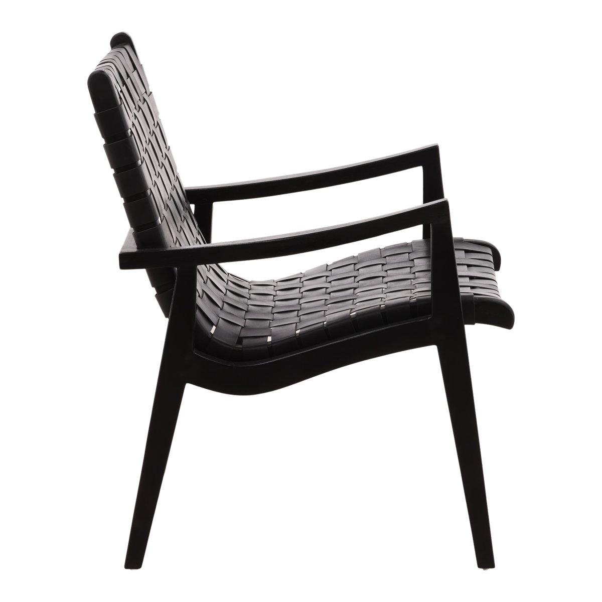 Luisa Occasional Chair Black, Accent Chair by Dovetail, 26.26" width x 33.5" height x 27.4" depth View 3