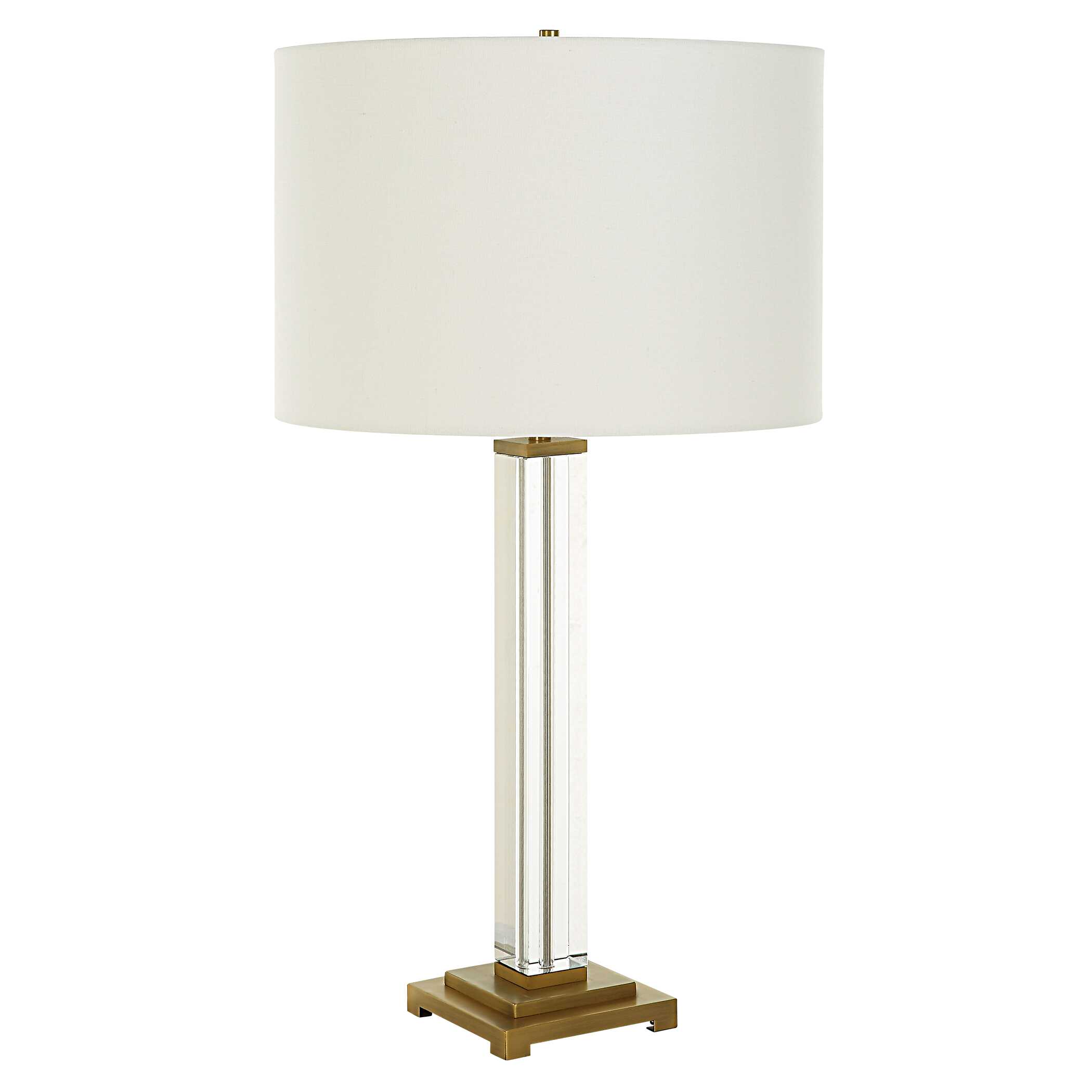 Crystal Column Table Lamp, by Uttermost, 15" width x 28" height x 15" depth View 5
