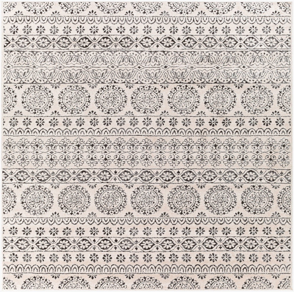 Bahar Machine Woven Rug, by Surya, 6'6.74" length x 6'6.74" width