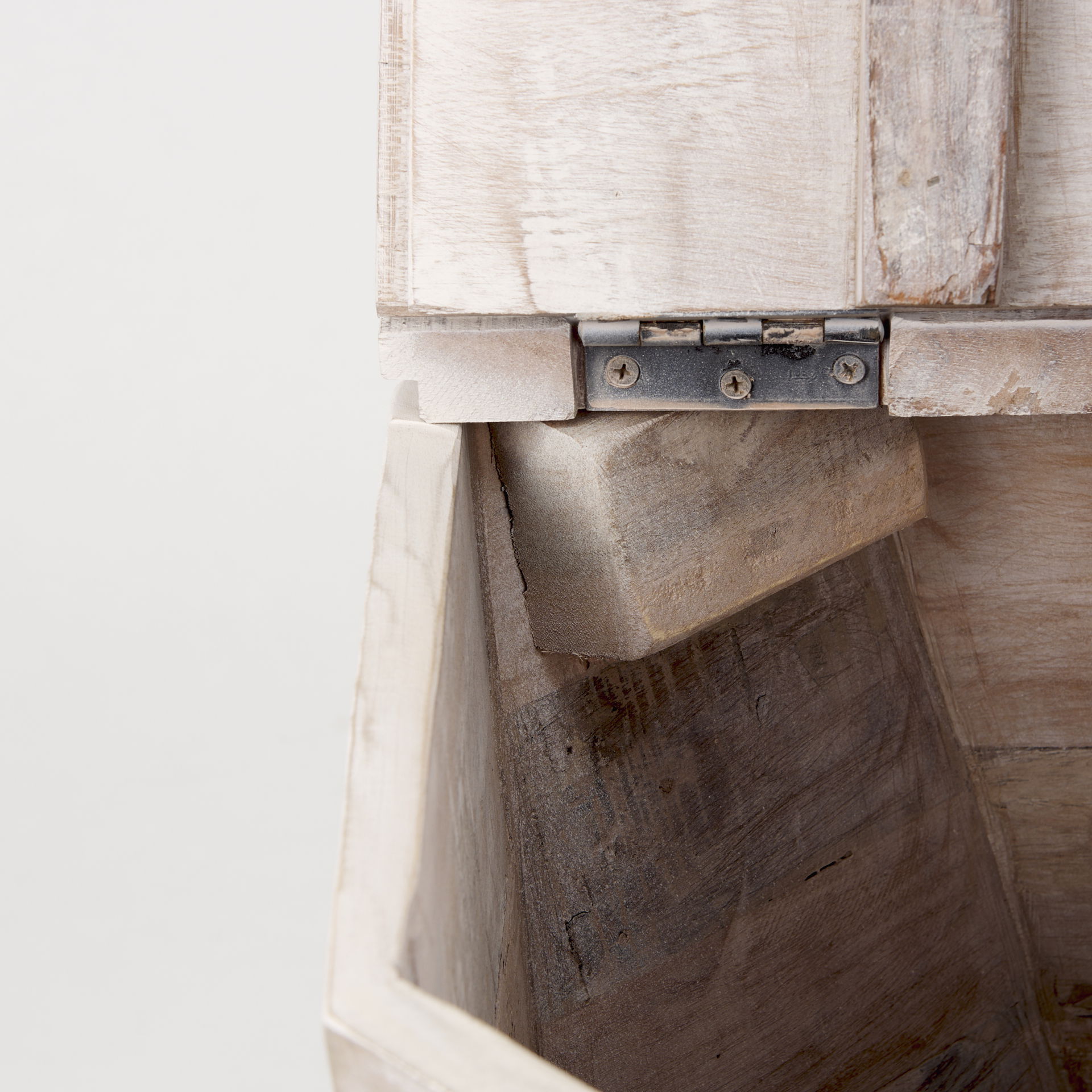 Esagono Octagonal Reclaimed Wood End/Side Table with Storage, Side & End Table by Mercana, 19" length x 19" width x 20.5" height View 12