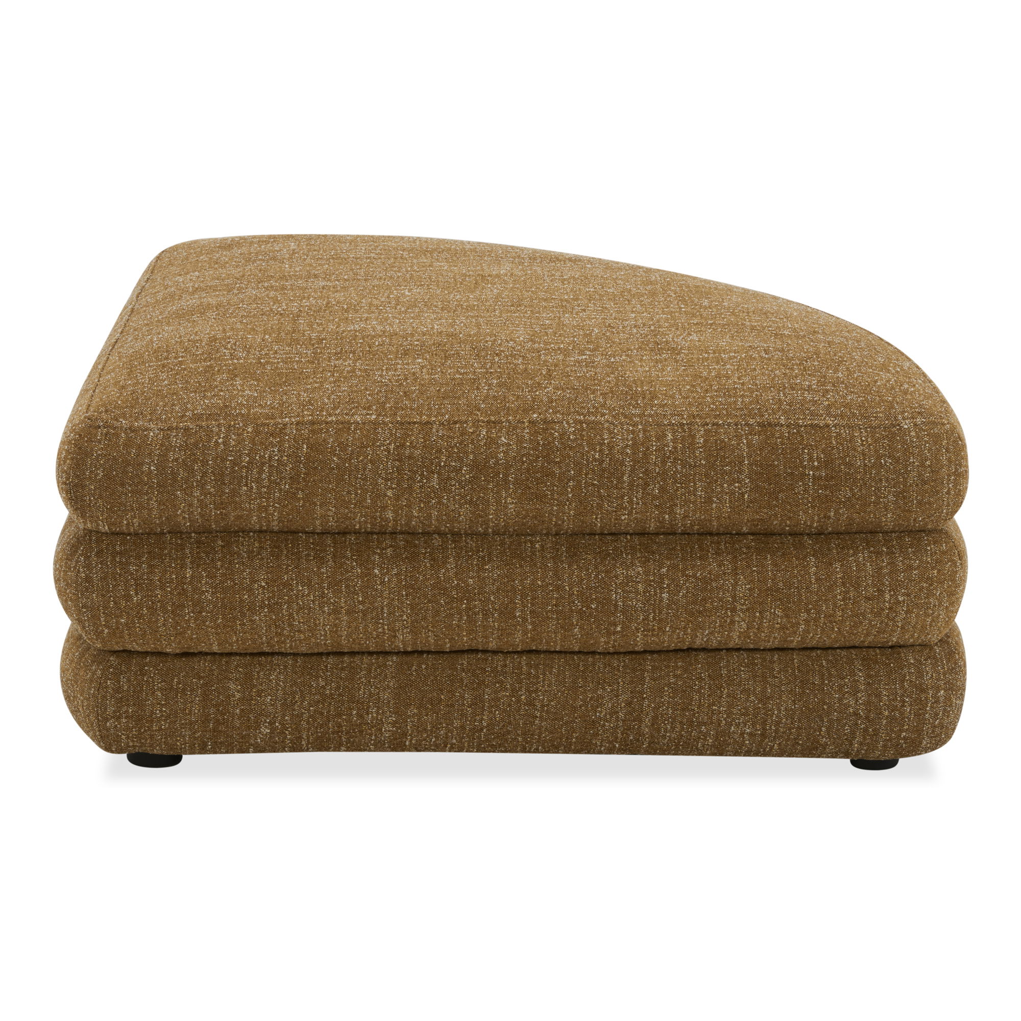 Lowtide Curved Ottoman Amber Glow large image 