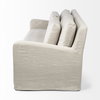 Denly II 92.5W  Beige Slipcover Three Seater Sofa, Sofas & Sectional by Mercana, 92.5" length x 38.25" width x 34.5" height thumbnail 8