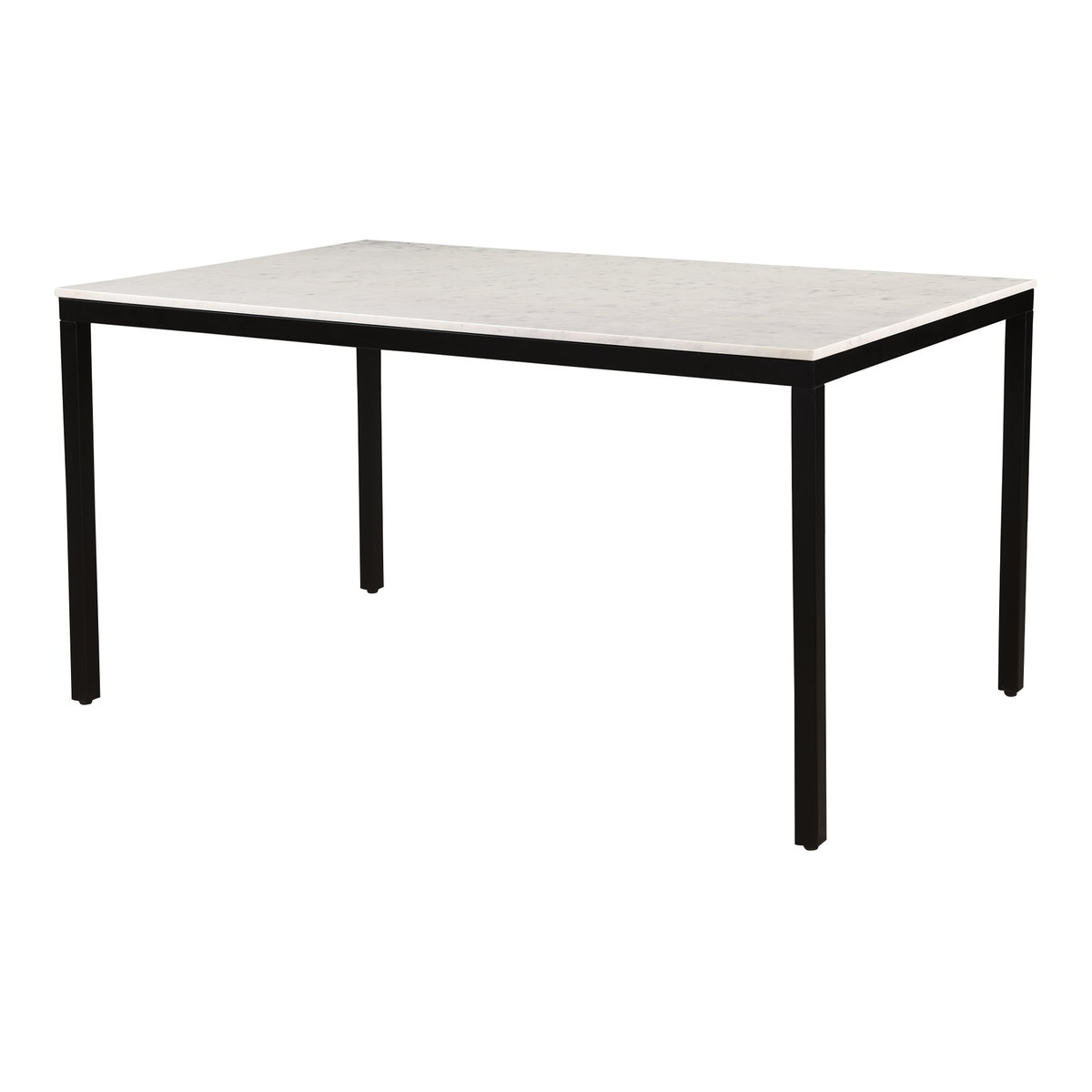 Parson Marble Small Dining Table White, by Moe's Home, 60" width x 30" height x 36" depth View 4