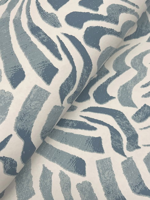 Zora Wave Denim Wallpaper