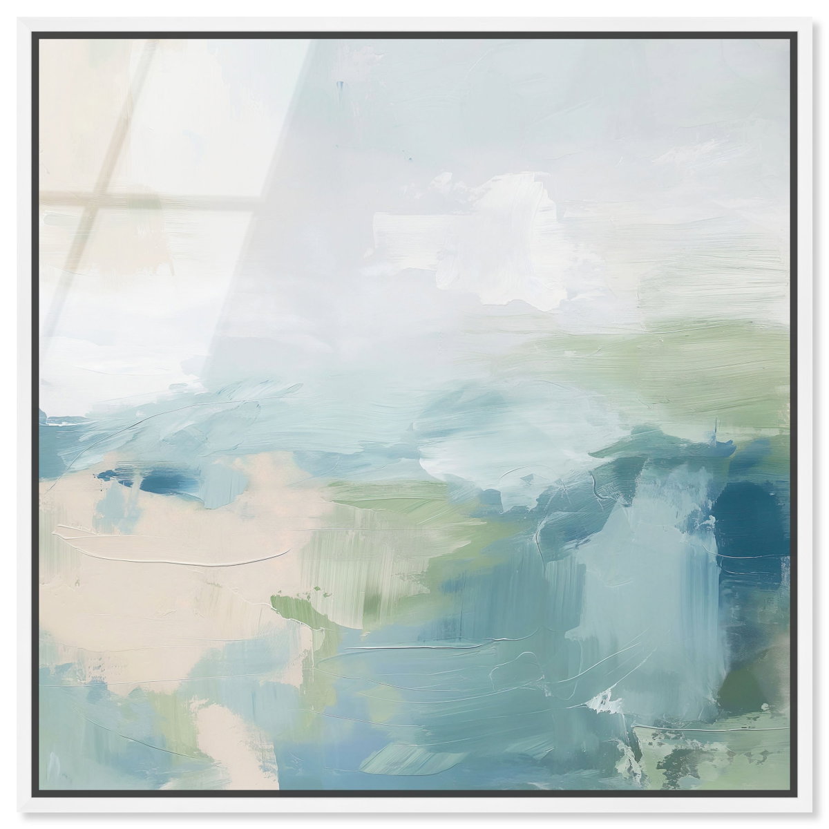 Turquoise Echoes I (No Embellishment), Art by Oliver Gal,  30x30 View 1