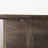 Arelius 36L x 18W x 63H Medium Brown Wood with Black Metal Base Display Cabinet thumbnail 8