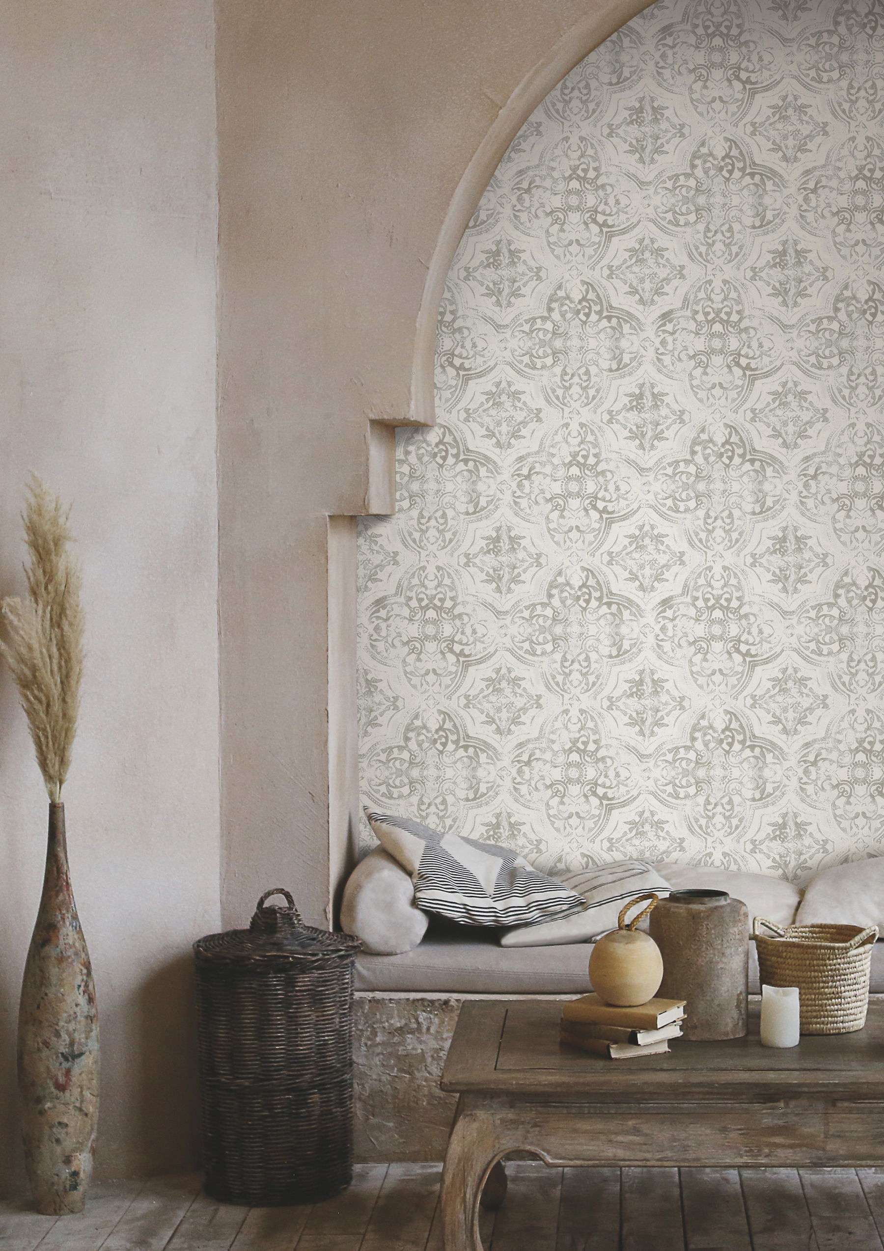 Quartet White & Neutral Wallpaper large image 