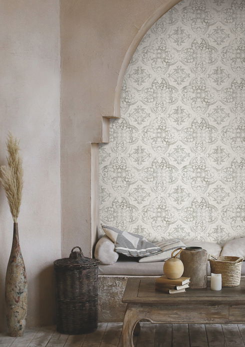 Quartet White & Neutral Wallpaper