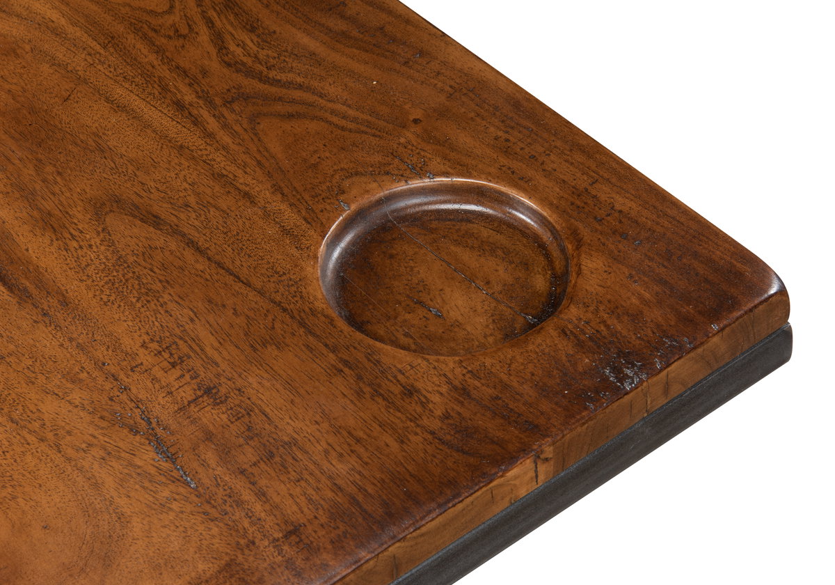 Low Game Table With Four Stools, by Sarreid, 3' length x 3' width x 1'10" height View 6