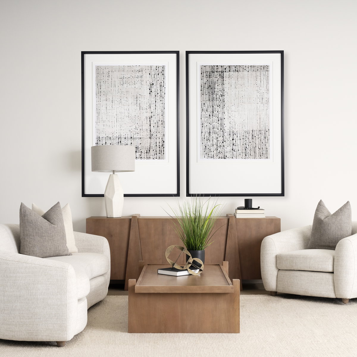 Eula Medium Brown Wood 4-Door Sideboard, Sideboards & Buffet by Mercana, 78" length x 18.5" width x 30" height View 2