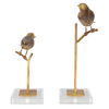 Passerines Bird Sculptures Set/2, Decorative by Uttermost, 6.5" width x 12.83" height x 5.12" depth thumbnail 8