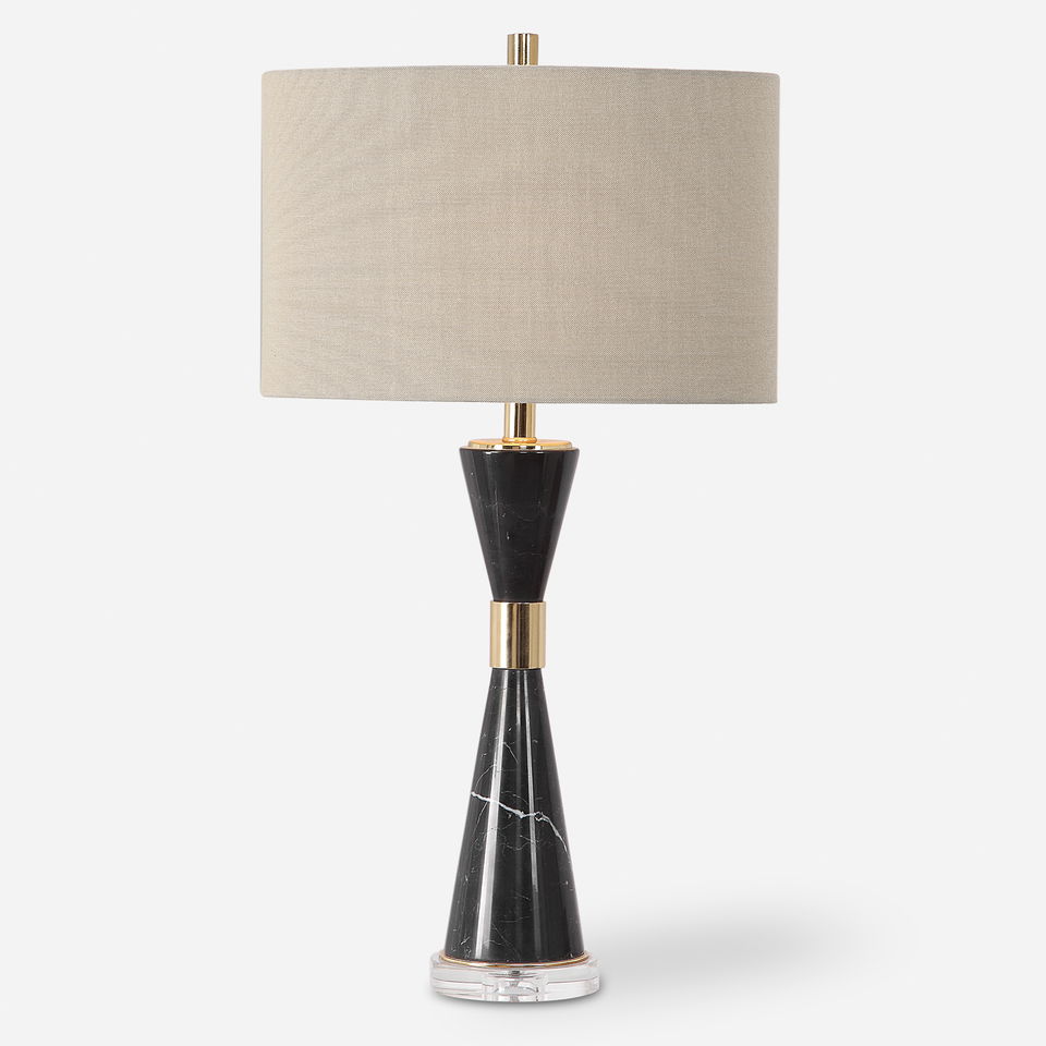 Alastair Black Marble Table Lamp