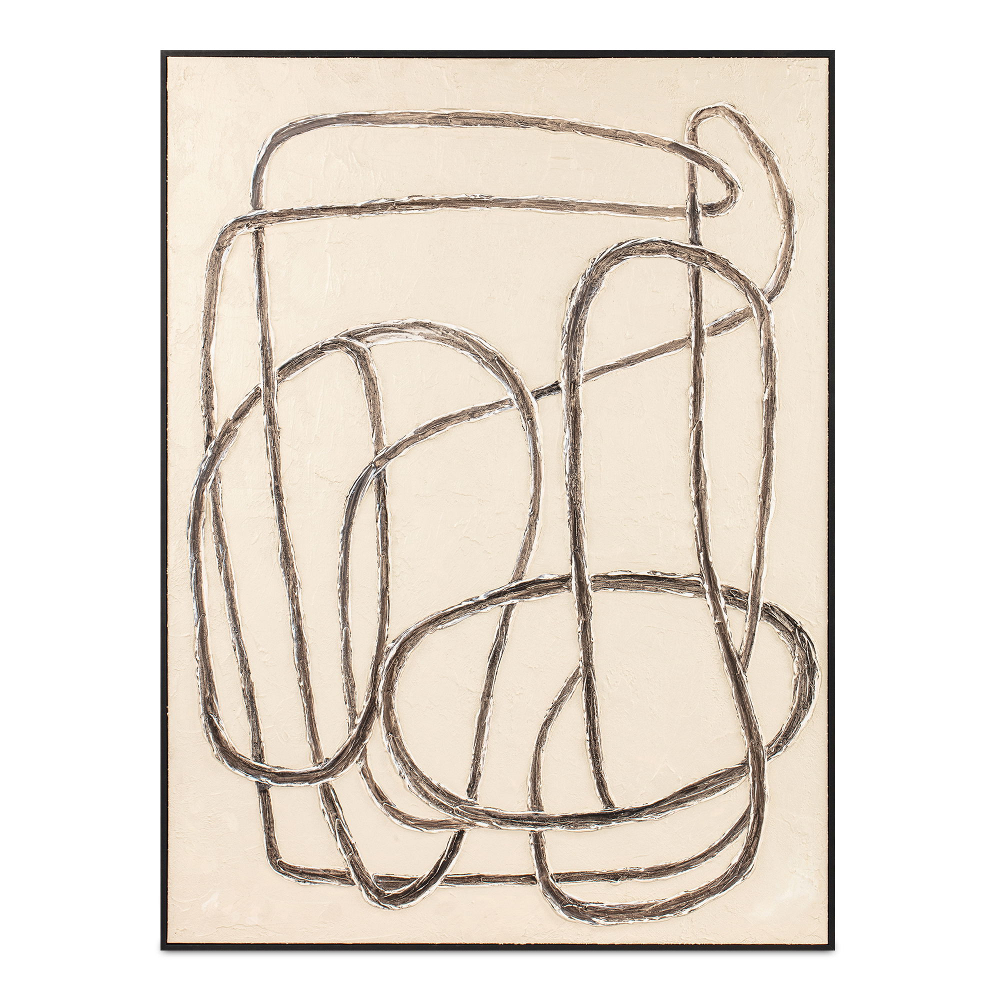 Encounters Framed Painting, by Moe's Home, 36" width x 48" height x 1.89" depth View 1