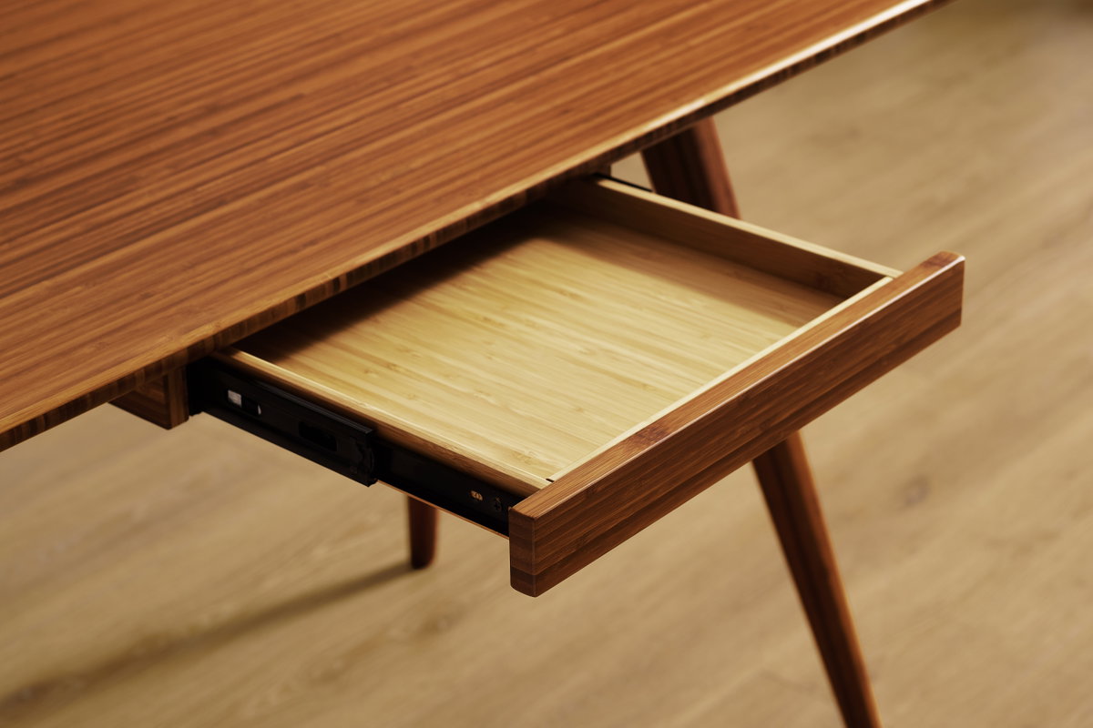 Studio Plus Desk Amber, Writing Desk by Greenington, 48" length x 24" width x 29.5" height View 6