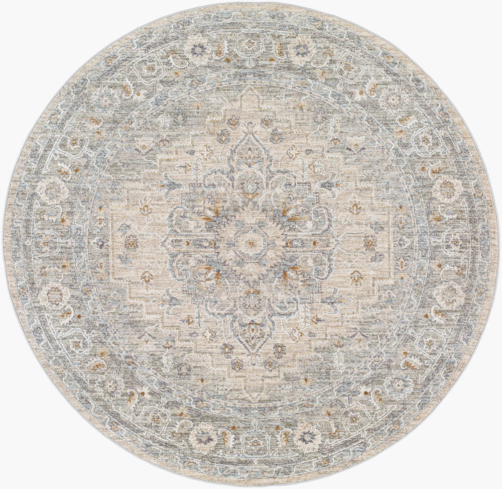 Avant Garde Machine Woven Rug, by Surya, 5'2.99" length x 5'2.99" width