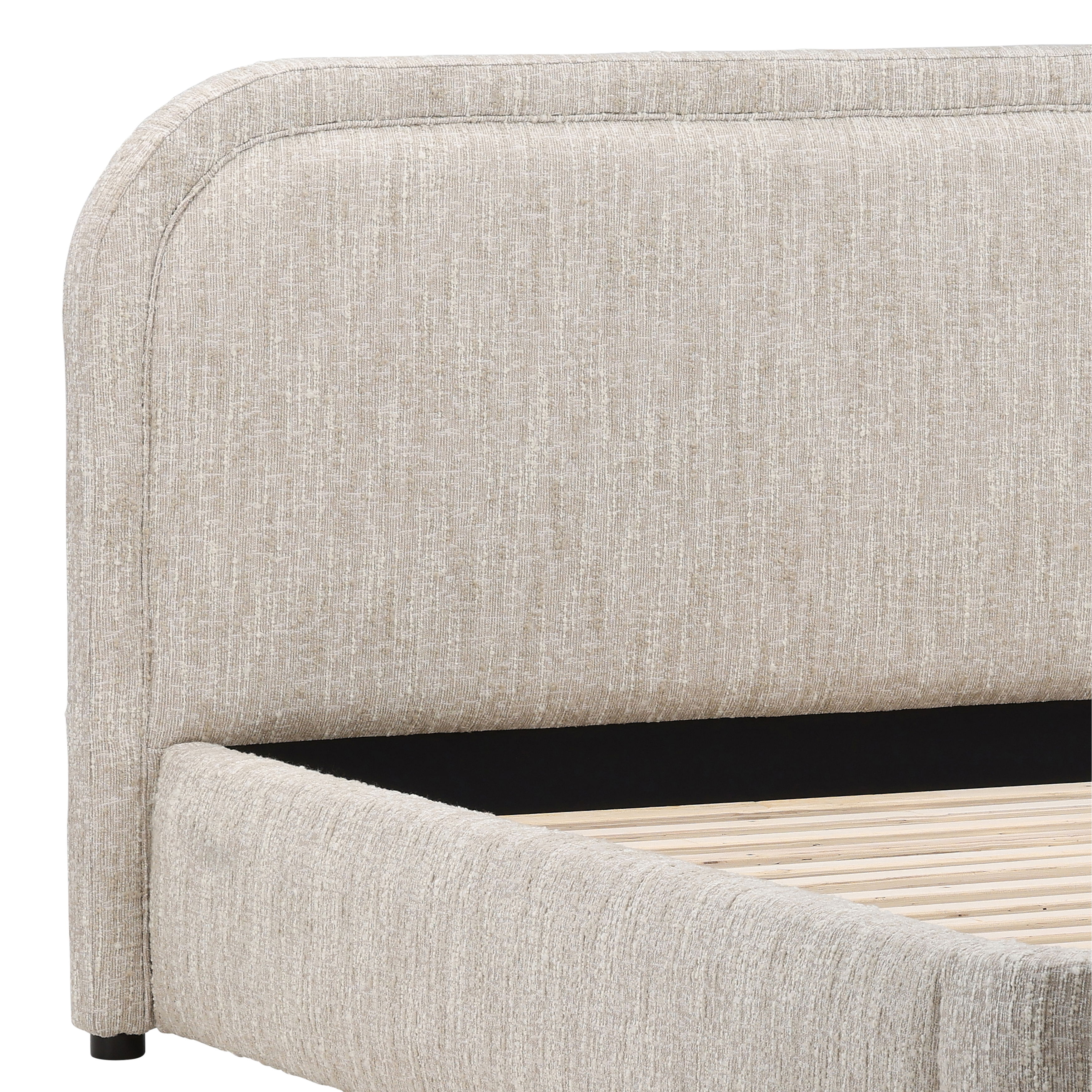 Agi Bed Queen Beige large image 