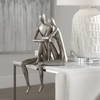 Courtship Antique Nickel Figurine, Figurines & Statue by Uttermost, 9.87" width x 18.87" height x 7.12" depth thumbnail 2