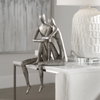 Courtship Antique Nickel Figurine, Figurines & Statue by Uttermost, 9.87" width x 18.87" height x 7.12" depth thumbnail 2