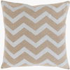 Metallic Stamped Accent Pillow, Decorative Pillow by Surya, 18" length x 18" width thumbnail