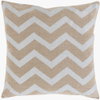 Metallic Stamped Accent Pillow Down, Decorative Pillow by Surya, 22" length x 22" width thumbnail