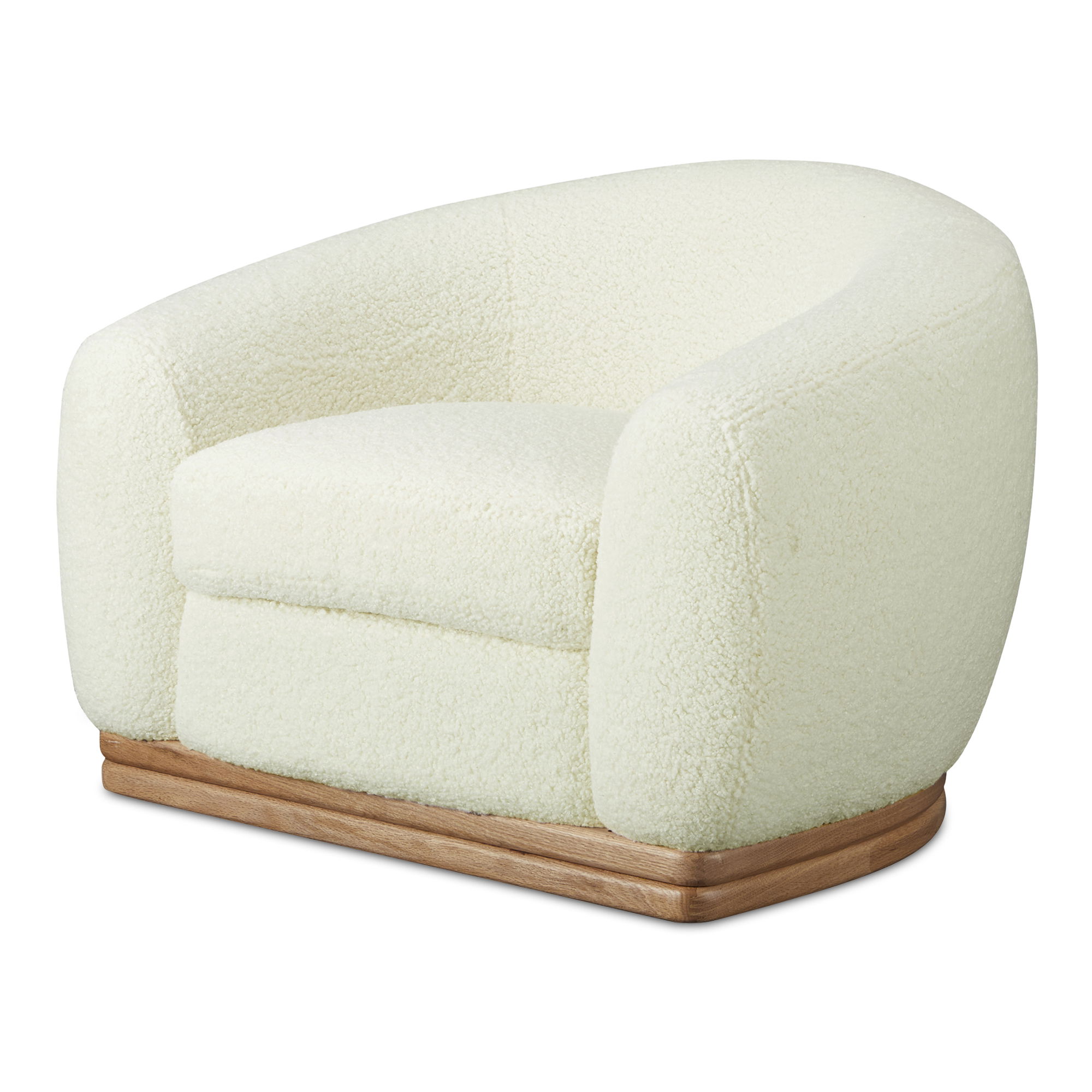 Marlowe Lounge Chair Cream, Accent Chair by Moe's Home, 43.25" width x 30" height x 37" depth View 2