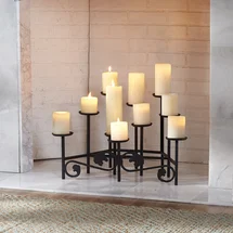 Online Designer Bedroom Hartnett 14'' H Metal Fireplace Candelabra