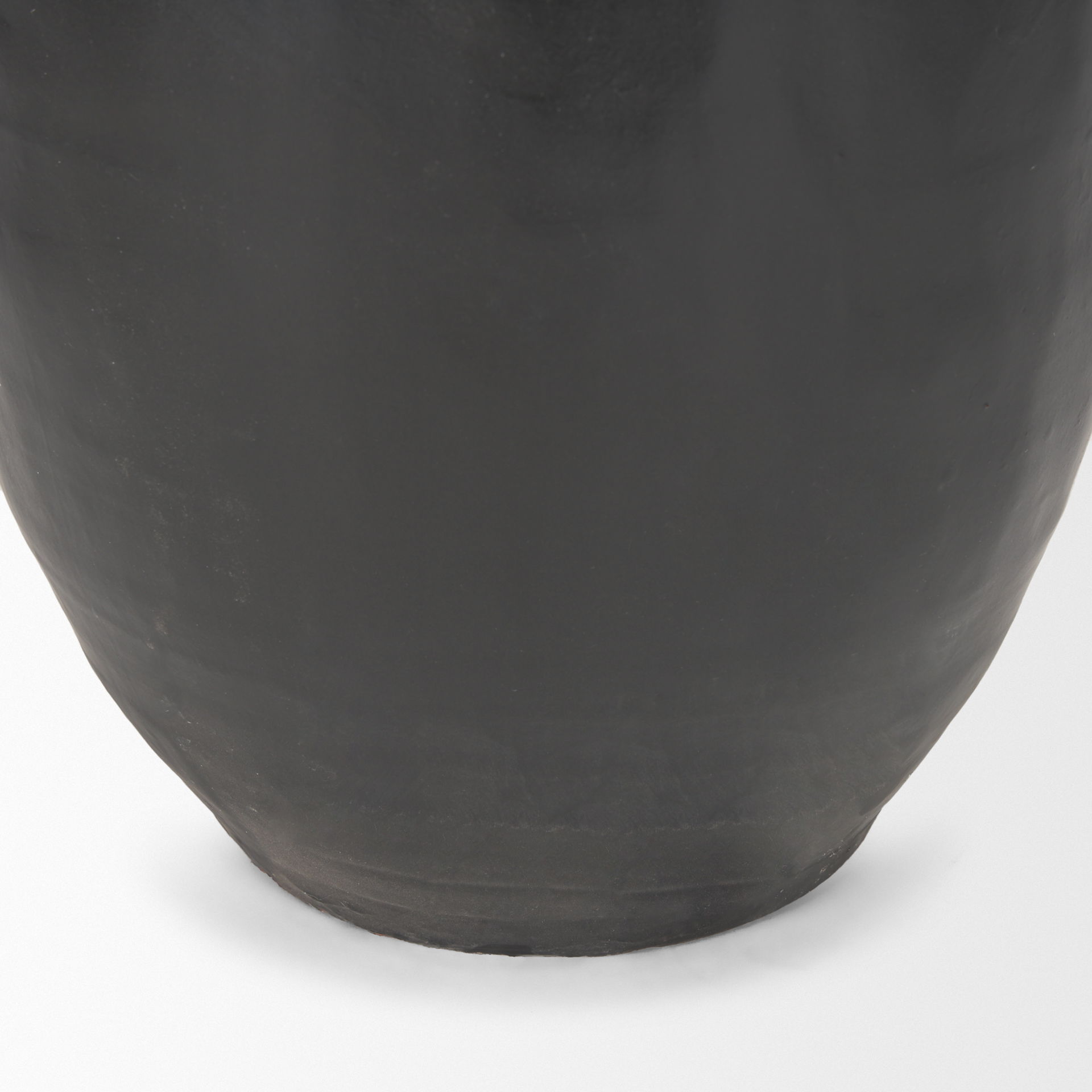 Tully Textured Matte Brown with Matte Black Ceramic Floor Vase large image 