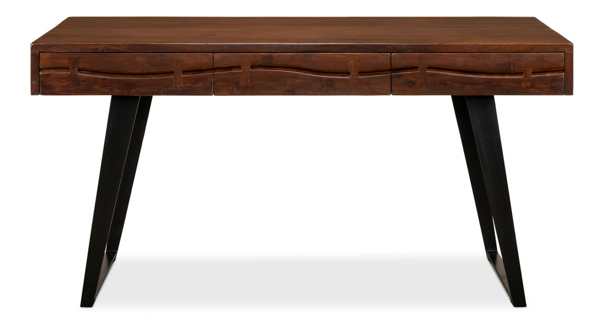 Genius Empire Desk, by Sarreid, 2'4" length x 5'3" width x 2'8" height View 2