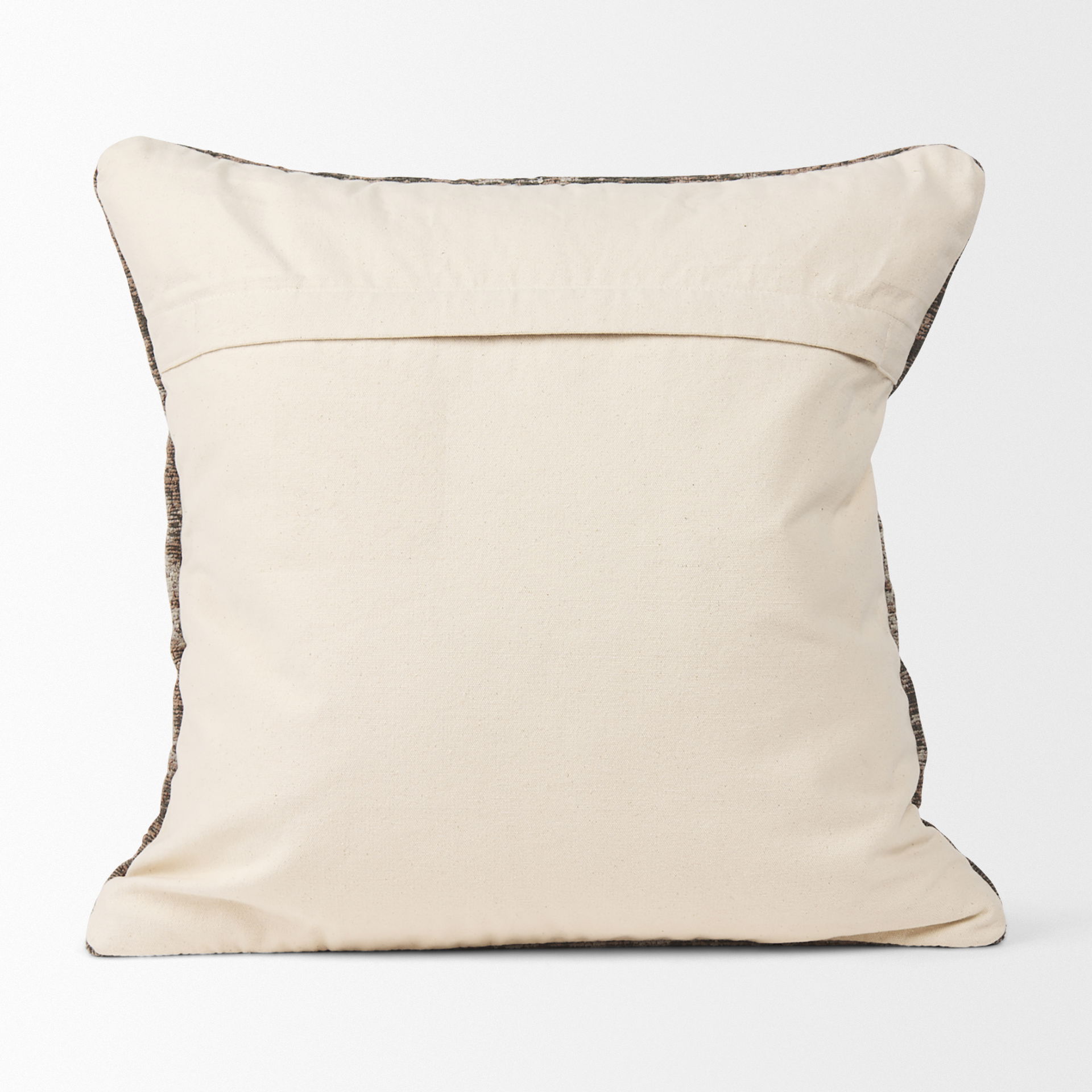 Khloe Taupe Square Pillow Cover large image 