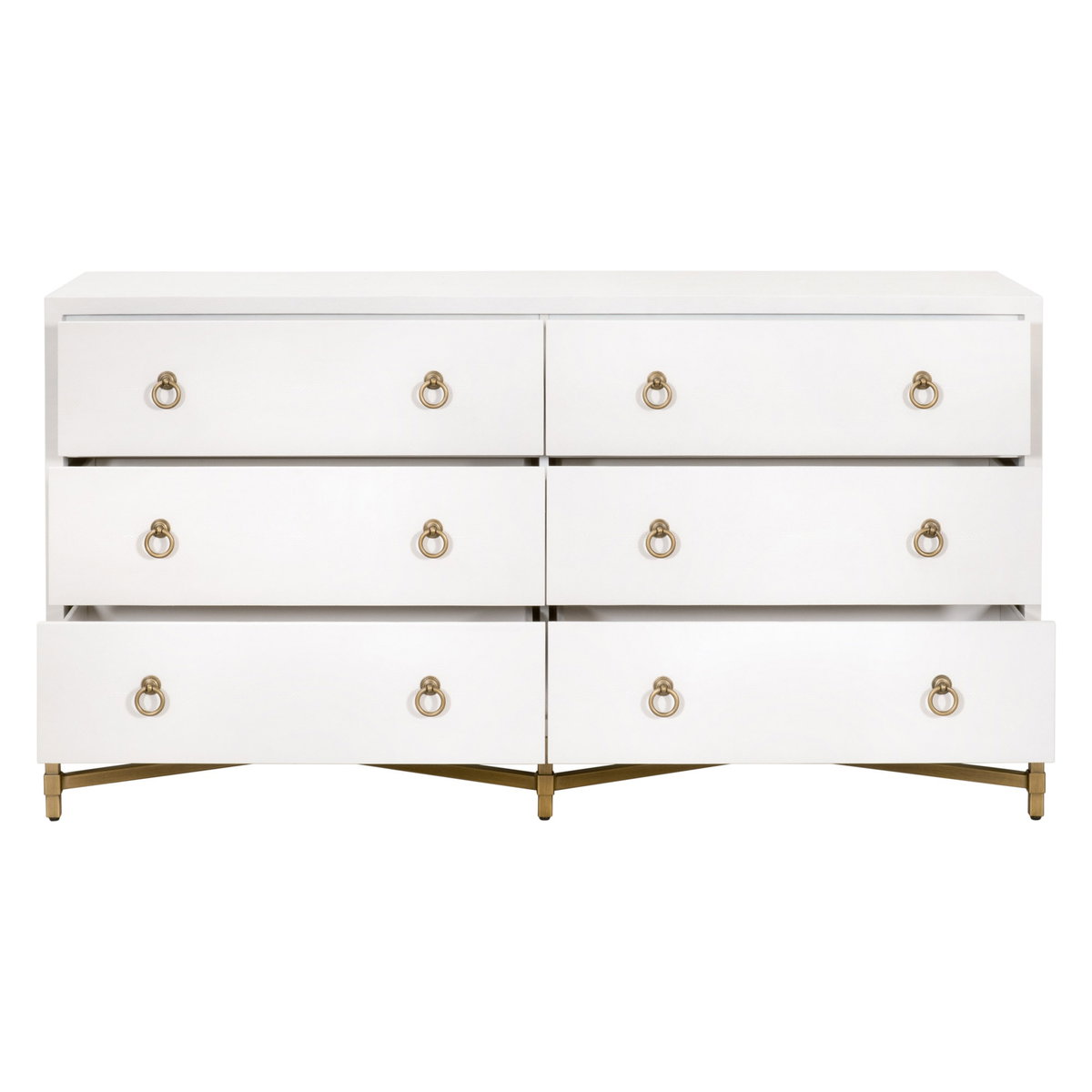 Strand Shagreen 6-Drawer Double Dresser, by Essentials for Living, 68" width x 37.5" height x 20" depth View 2