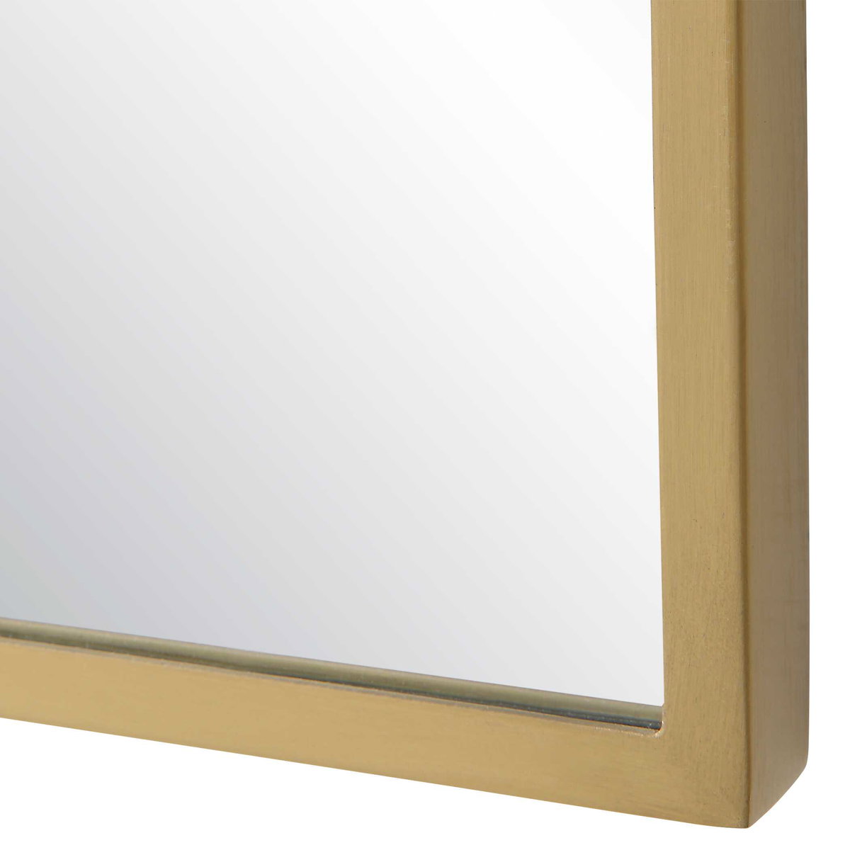 Caddington Tall Brass Mirror, by Uttermost, 18" width x 40" height x 1" depth View 5