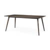 Nicholas 72'L x 39'W Dining Table | Modern | Brown Wood & Metal/Wood | Seats 6, by Mercana, 72" length x 39" width x 30" height thumbnail 1
