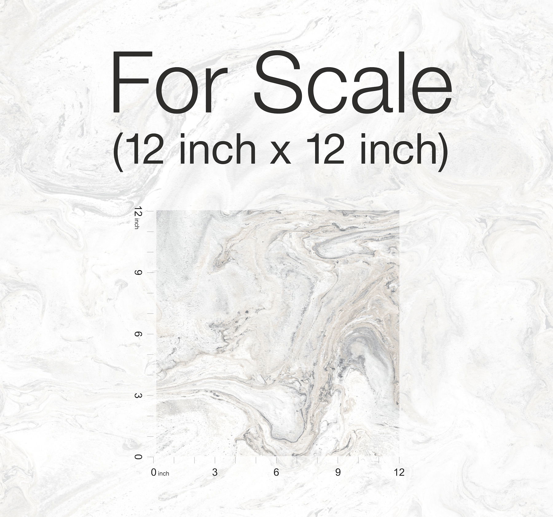 Oil & Marble White & Grey Peel & Stick Wallpaper, by York Wall, 20' length x 2'3" width x 0.02" depth View 5