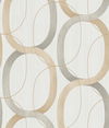Interlock Dark Taupe Wallpaper, by York Wall, 33' length x 1'8.5" width x 0.02" depth thumbnail 1