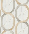 Interlock Dark Taupe Wallpaper, by York Wall, 33' length x 1'8.5" width x 0.02" depth thumbnail