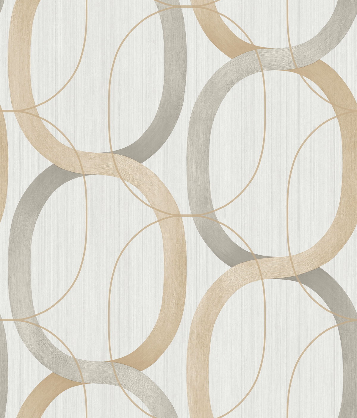 Interlock Dark Taupe Wallpaper, by York Wall, 33' length x 1'8.5" width x 0.02" depth