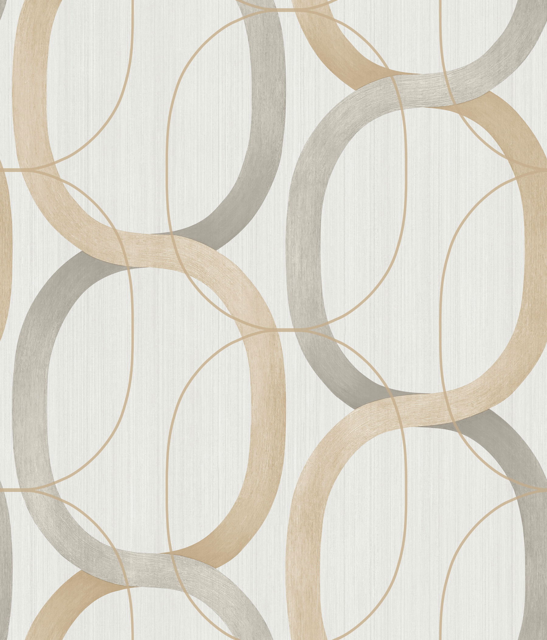 Interlock Dark Taupe Wallpaper large image 